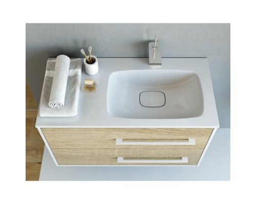 aqwella Тумба под умывальник 92x45 Miami Прямоугольная цвет дерево светлое Mai.01.09/R