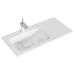 Раковина Malaga 45×91.8×18 см белый (литьевой мрамор) L