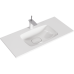 Раковина Malaga 45×100×18 см белый (литьевой мрамор) накладная