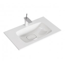 Раковина Malaga 45×75×18 см белый (литьевой мрамор) накладная