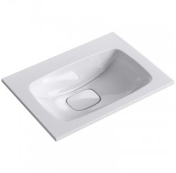 Раковина Malaga 45×60×18 см белый (литьевой мрамор) накладная