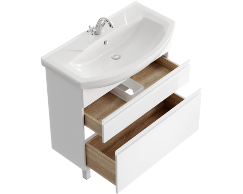 aqwella Тумба под умывальник 87,5x45,5 Rodos Прямоугольная цвет белый ROD01082N