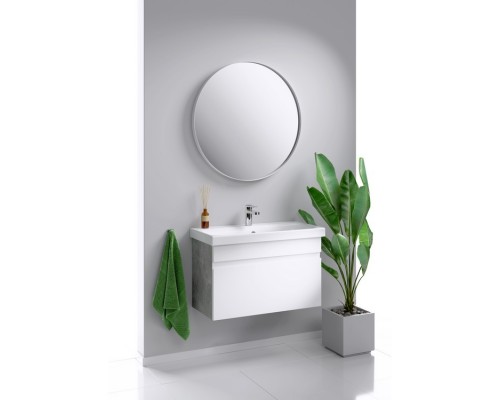 Зеркало Aqwella RM0208W 80 см круглое, белое