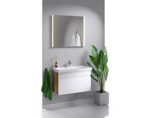 Зеркало Aqwella SM SM0208, 80 см, со светодиодной подсветкой прямоугольное