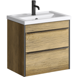 aqwella Тумба под умывальник 61x41 Fargo Прямоугольная цвет дерево тёмное FRG0106DB