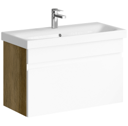 aqwella Тумба под умывальник 80x38 Smart Прямоугольная цвет дерево тёмное SRT0108DB