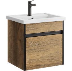 aqwella Тумба под умывальник 50x40 Urban Прямоугольная цвет дерево темное URB0105DB