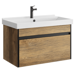 aqwella Тумба под умывальник 80x45 Urban Прямоугольная цвет дерево темное URB0108DB