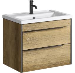 aqwella Тумба под умывальник 71x46 Fargo Прямоугольная цвет дерево тёмное FRG0107DB