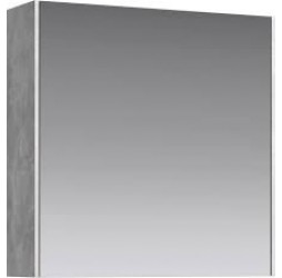 aqwella Зеркальный шкаф 61x17 Mobi Прямоугольная цвет бетон светлый MOB0406+MOB0717BS