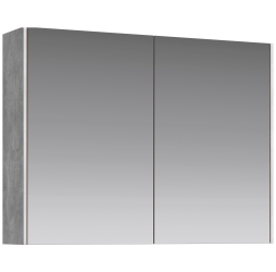 aqwella Зеркальный шкаф 80x17 Mobi Прямоугольная цвет бетон светлый MOB0408+MOB0717BS