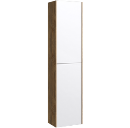 aqwella Пенал 36,5x24 Mobi Прямоугольная цвет дерево тёмное, белый MOB0535DB+MOB0735W