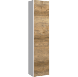 aqwella Пенал 36,5x24 Mobi Прямоугольная цвет белый, дерево тёмное MOB0535W+MOB0735DB