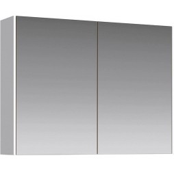 aqwella Зеркальный шкаф 80x17 Mobi Прямоугольная цвет белый MOB0408+MOB0717W