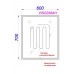 Зеркало Aqwella Vision 60 см VIS0206AH с подсветкой