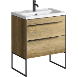 aqwella Тумба под умывальник 71x46 Fargo Прямоугольная цвет дерево тёмное FRG0107DB+FRGN440