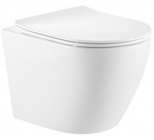 SantiLine SL-5025 Унитаз подвесной 36.5х35.5х51.5 см, белый подвесной безободковый унитаз с сиденьем  SantiLine SL-5025 Унитаз подвесной 36.5х35.5х51.5 см, белый подвесной безободковый унитаз с сиденьем