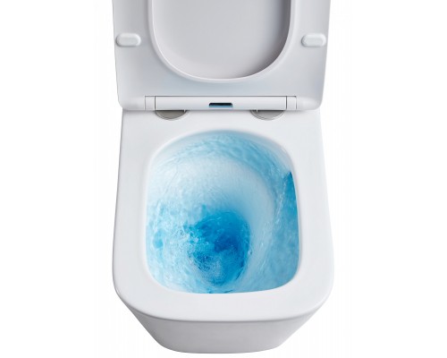 Azario AZ-0052-UQ Teramo Унитаз подвесной, безободковый, с сиденьем микролифт, 49х34 см, белый