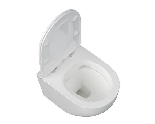 Унитаз подвесной BERGES OKUS Rimless 49 см, сиденье дюропласт, микролифт, быстросьем