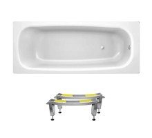 Стальная ванна Sanitana BLB Universal 160x70см, белая (Португалия)  толстая железная сталь 3,5 мм со стекловидной эмалью