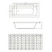 Ванна акриловая Aventura 170*80 с ножками, BONITO HOME, BH-AV-901-170-80/St,  Польша