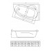 Ванна акриловая Emilia 140*90 левая с ножками, BONITO HOME, BH-EM-103-140L/St, Польша