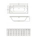 Ванна акриловая Ilias 170*75 с ножками, BONITO HOME, BH-IL-401-170-75/Su, Польша
