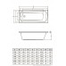 Ванна акриловая Selena 150*70 с ножками, BONITO HOME, BH-SE-501-150/St, Польша