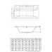 Ванна акриловая Valencia 180*80 с ножками, BONITO HOME, BH-VA-601-180-80/St, Польша