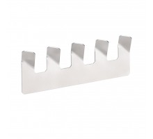 Bemeta, NIVA крючок планка с 5-ю крючками, нержавейка 101106045