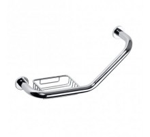 Bemeta, OMEGA поручень изогнутый с мыльницей, хром 102307032