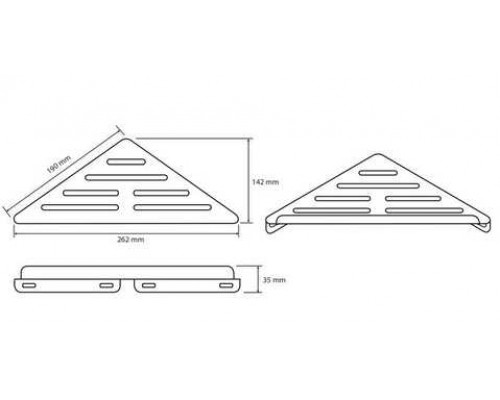 Bemeta, WHITE мыльница угловая, белый