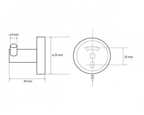 Bemeta, DARK крючок, черный 104106030