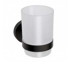 Bemeta, DARK стакан настенный, черный 104110010