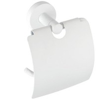 Bemeta, WHITE держатель туалет. рулона с крышкой, белый