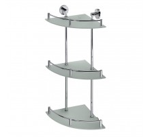 Bemeta, OMEGA полка навесная угловая, 3-х ярусная, хром 104202152