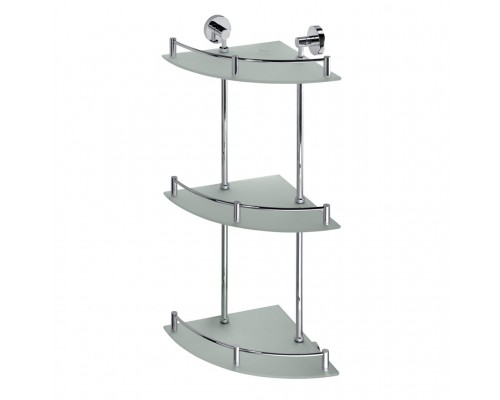 Bemeta, OMEGA полка навесная угловая, 3-х ярусная, хром 104202152