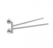 Bemeta, NEO полотенцедержатель двойной поворотный, нержавейка 104204105