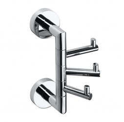 Bemeta, OMEGA крючок тройной поворотный, хром 104206072