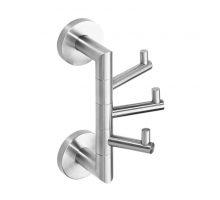 Bemeta, NEO крючок тройной поворотный, нержавейка 104206075