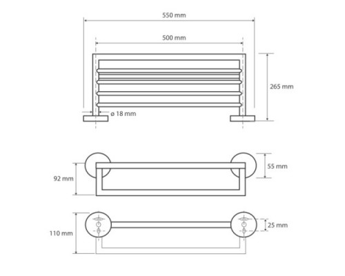 Bemeta, WHITE полотенцедержатель, белый