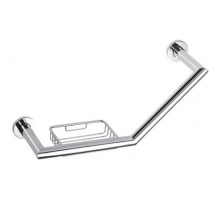 Bemeta, OMEGA поручень изогнутый с мыльницей, хром 104307631
