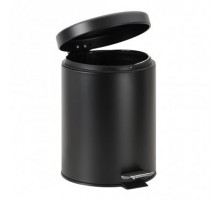 Bemeta, DARK мусорная корзина с крышкой и педалью, 5л, черный 104315010