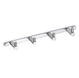 Bemeta, OMEGA крючок планка с 4-мя крючками, хром 104606102