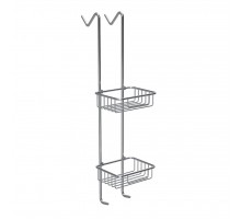 Bemeta, CYTRO контейнер для косметики на стекло, 2-ух ярусная, хром