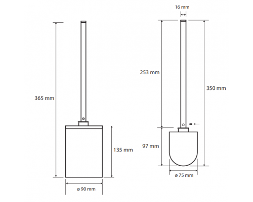 Bemeta, WHITE ёршик, белый