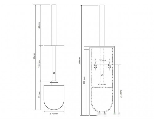 Bemeta, WHITE ёршик квадратный, белый