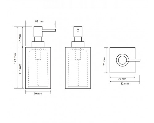 Bemeta, VISTA дозатор мыла , белый