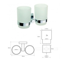 Bemeta, BETA стакан настенный, хром 132110012