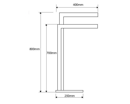 Bemeta, BETA полотенцедержатель двойной, напольный, хром 132836022